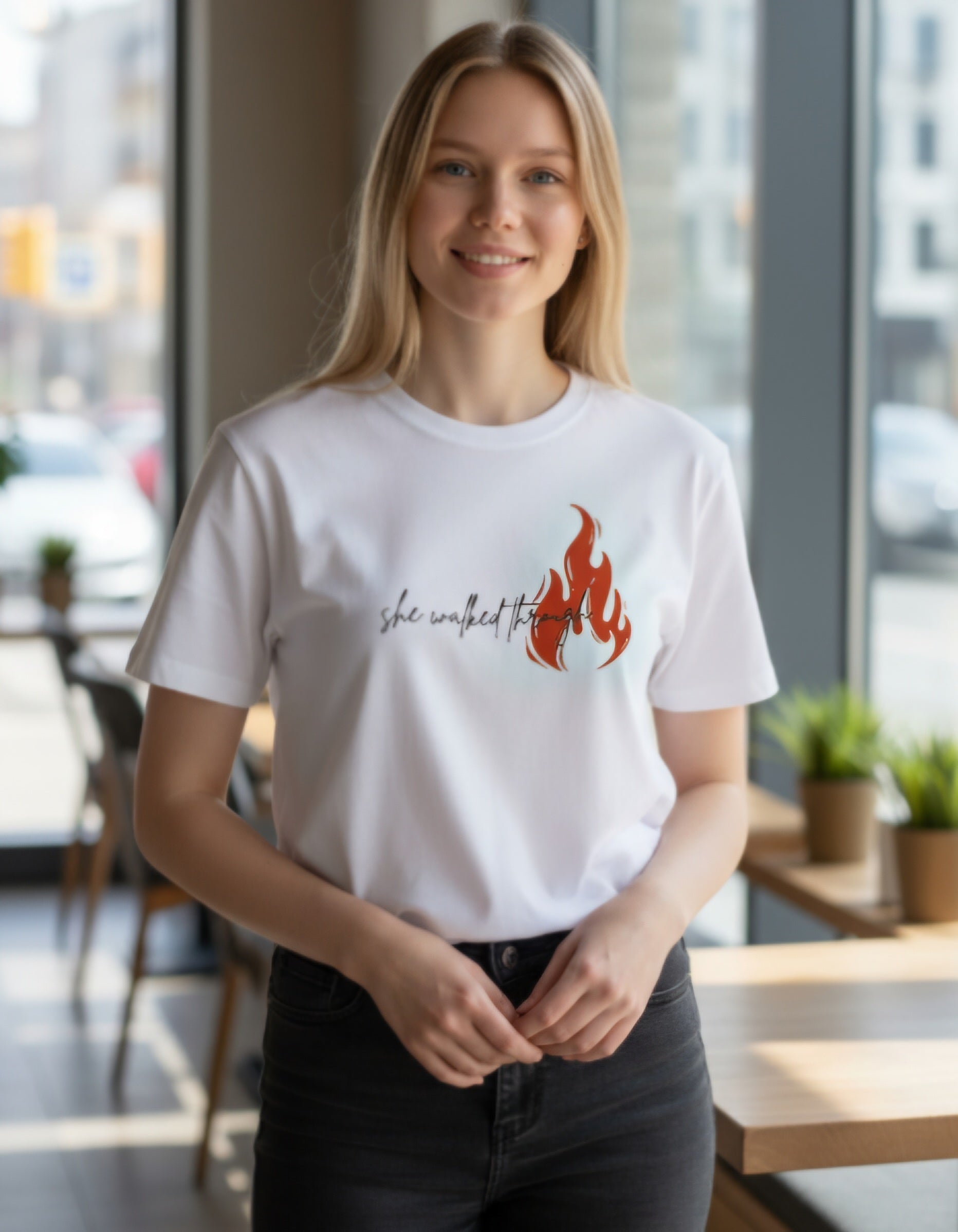 Resilience Tee – She Walked Through Fire